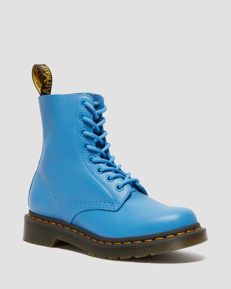 blue dr martens 1460 pascal virginia womens casual boots