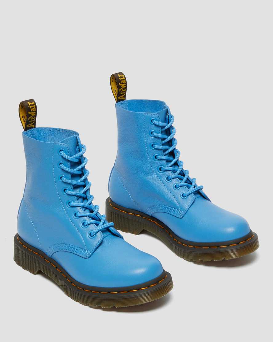 blue dr martens 1460 pascal virginia womens casual boots