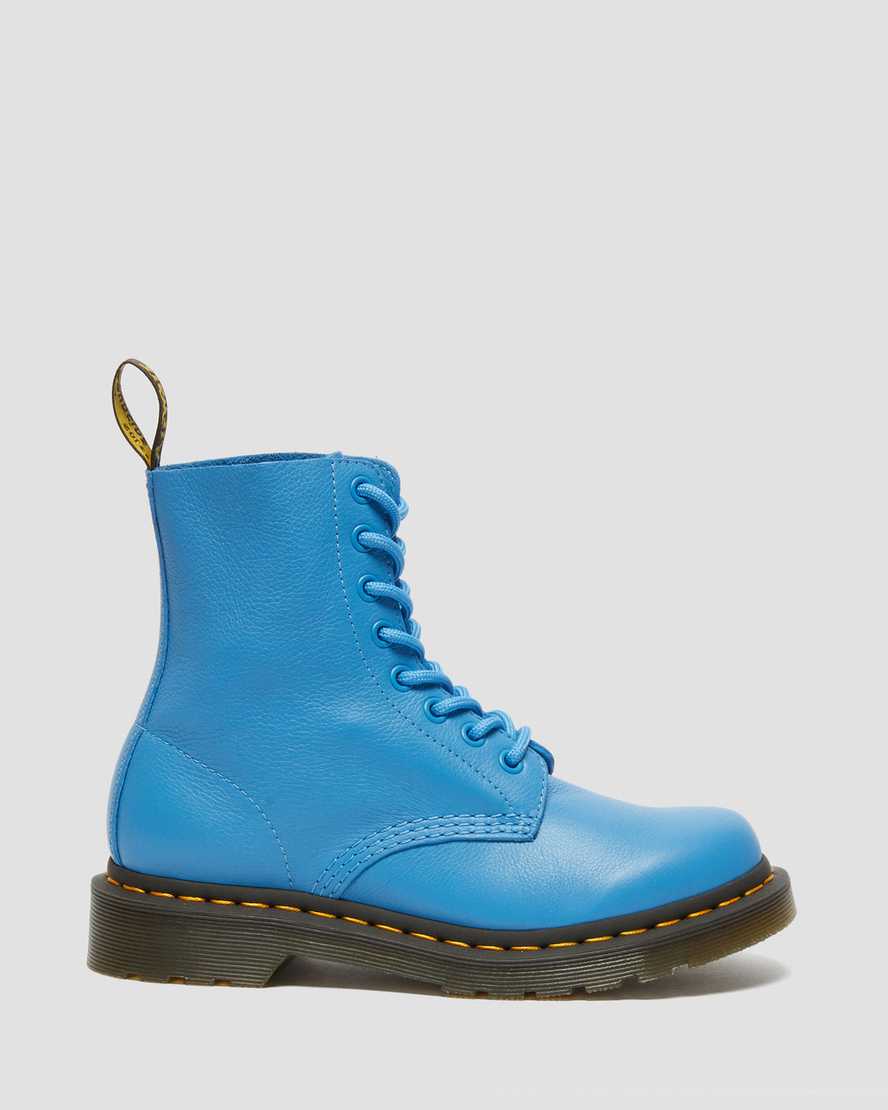 blue dr martens 1460 pascal virginia womens casual boots