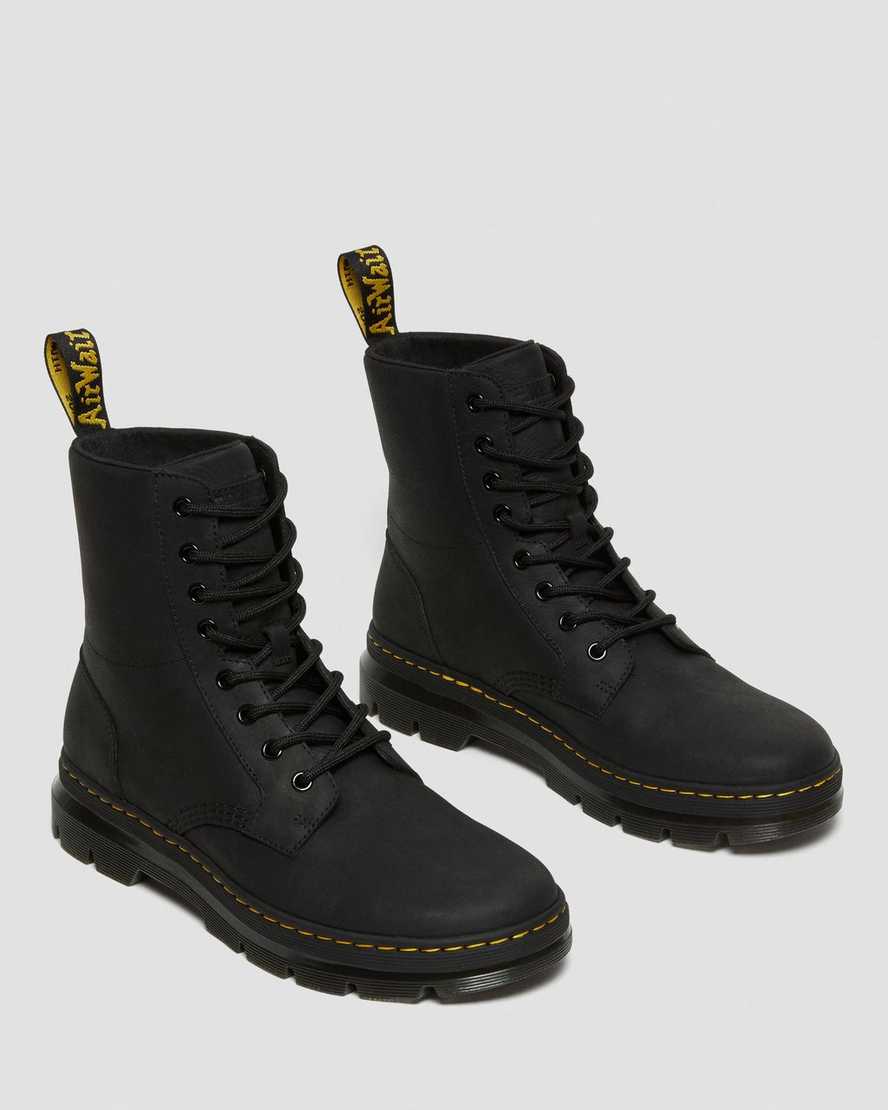 black dr martens combs womens casual boots