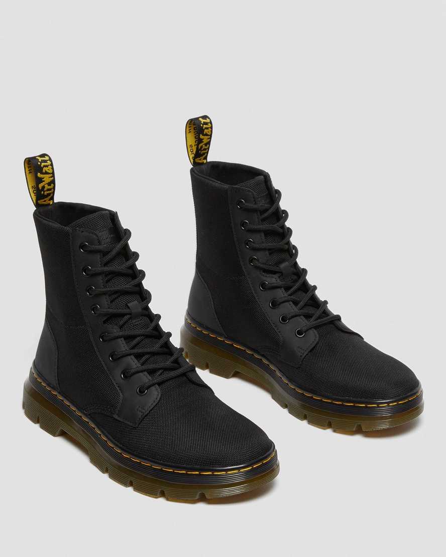 black dr martens combs poly womens casual boots