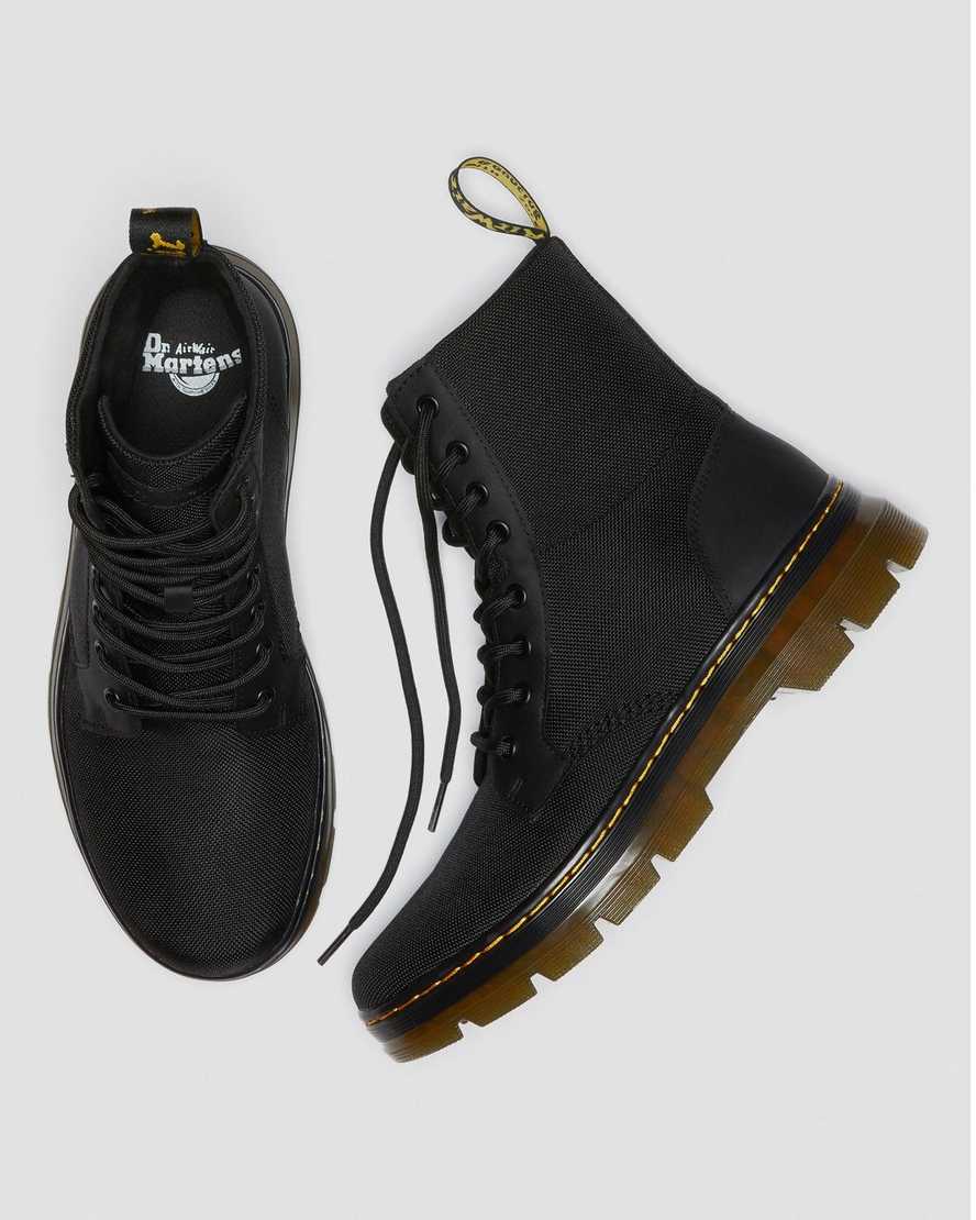 black dr martens combs poly womens casual boots
