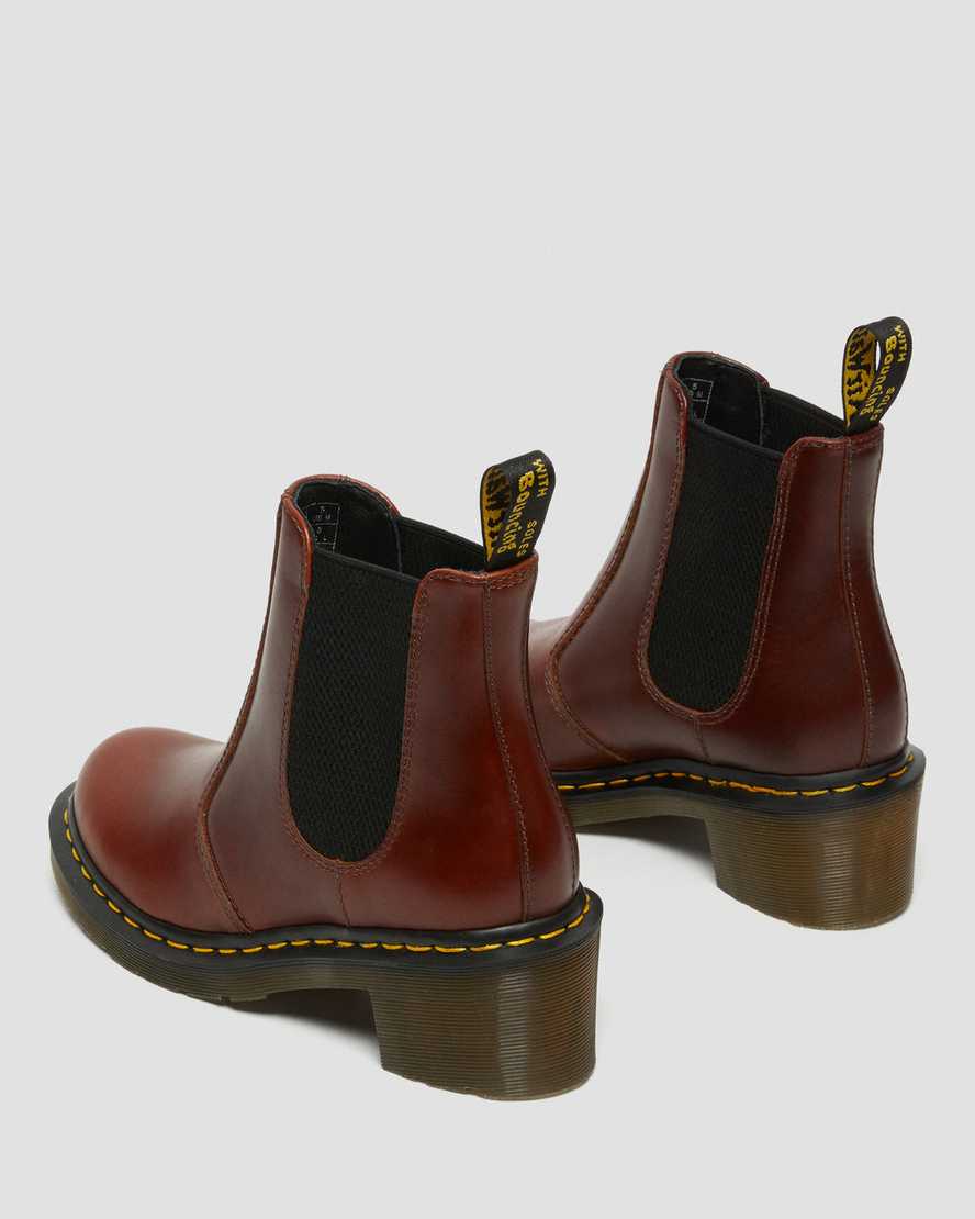 brown dr martens cadence heeled womens chelsea boots