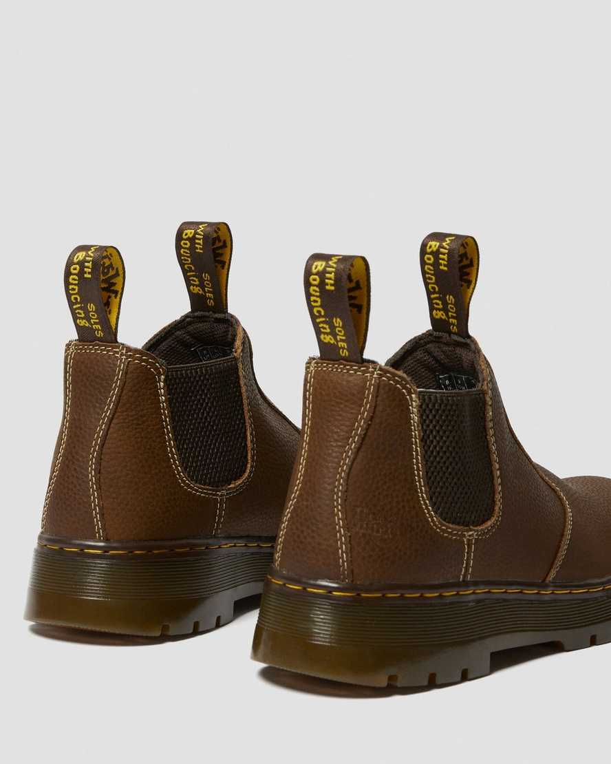 brown dr martens hardie work womens chelsea boots