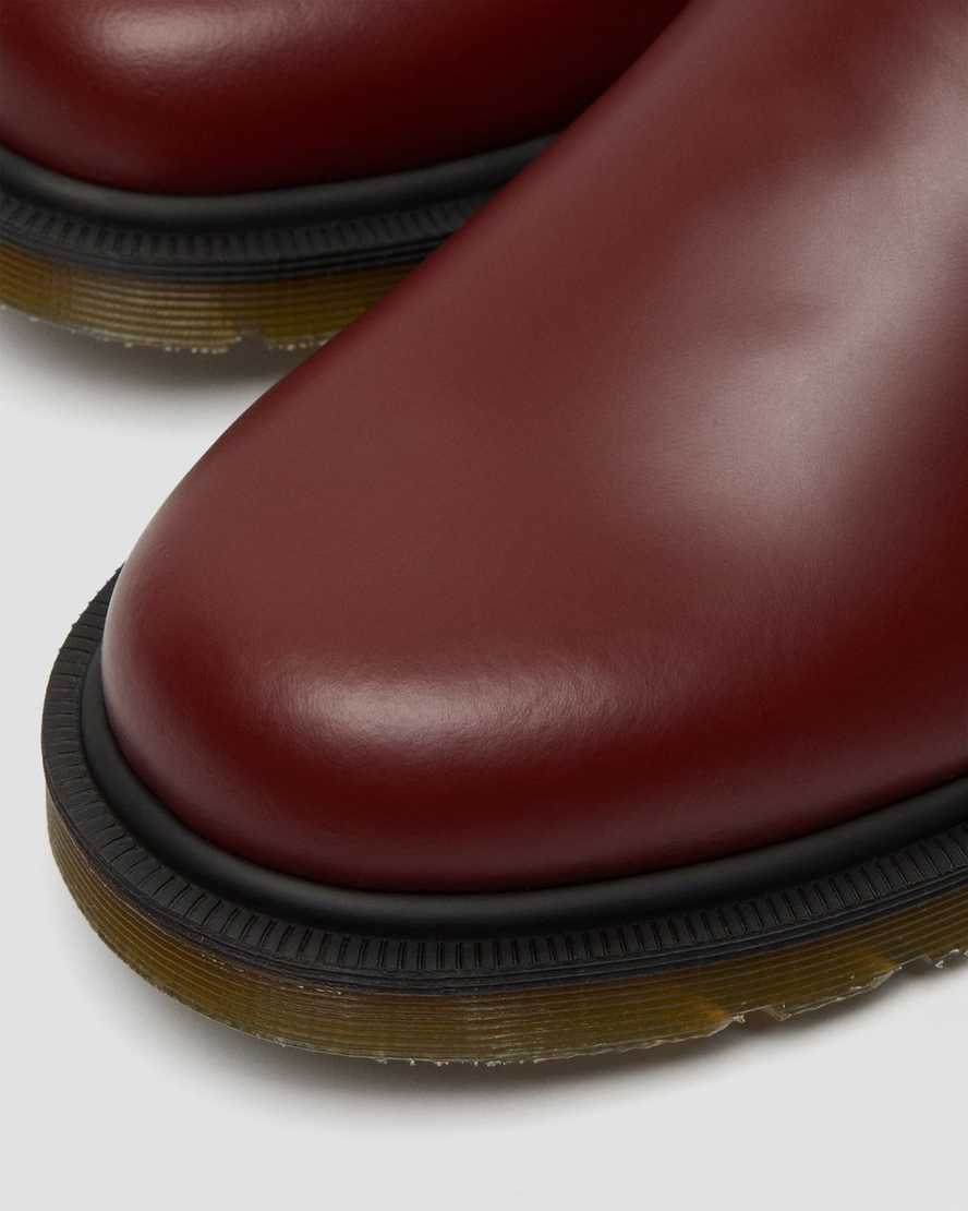 red dr martens 2976 smooth womens chelsea boots