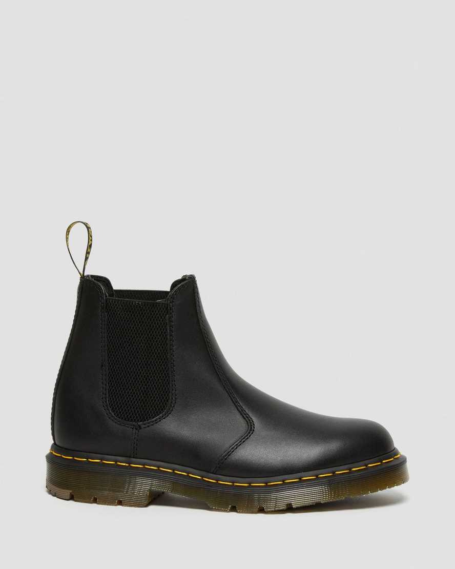 black dr martens 2976 slip resistant womens chelsea boots