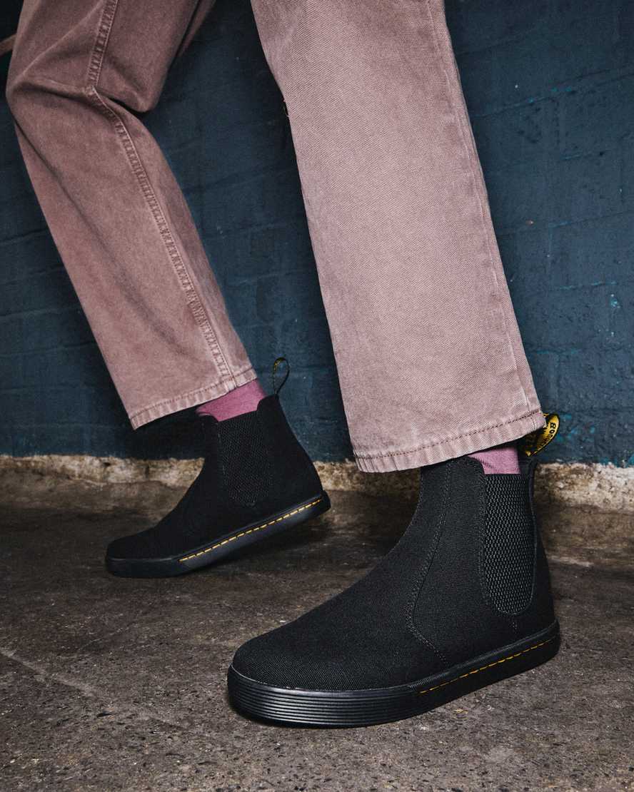 black dr martens makela casual womens chelsea boots