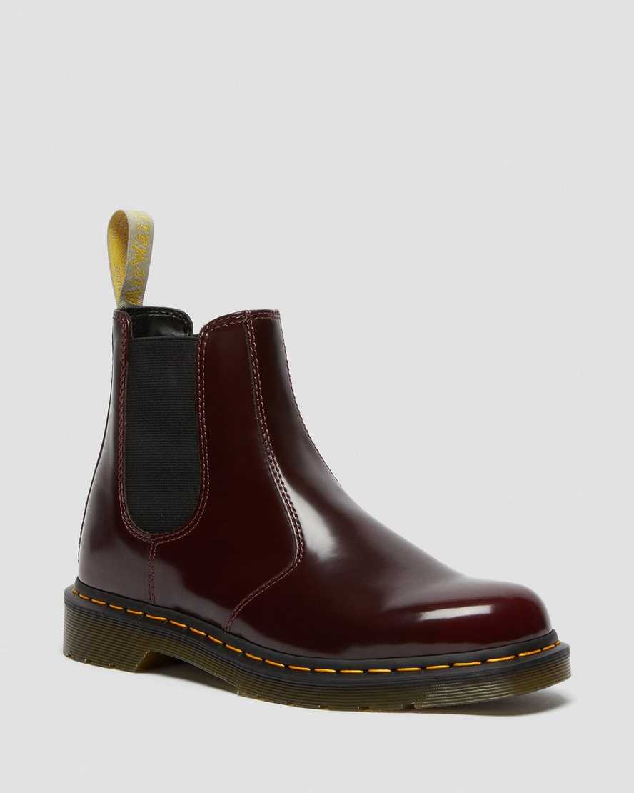 red dr martens 2976 womens chelsea boots