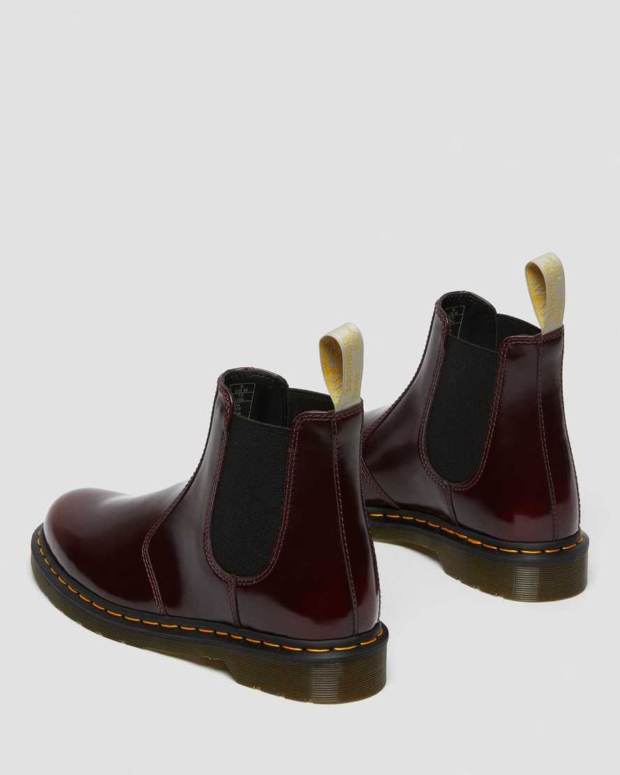 red dr martens 2976 womens chelsea boots