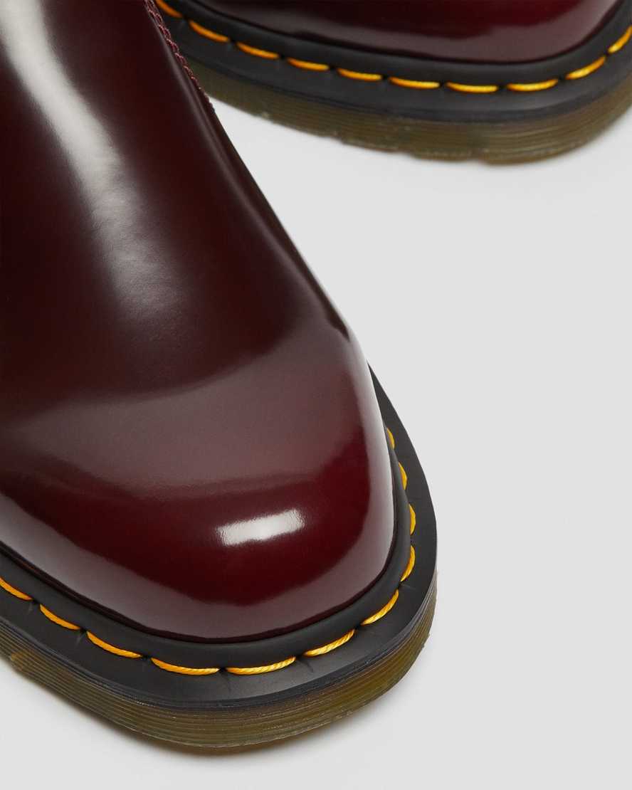 red dr martens 2976 womens chelsea boots