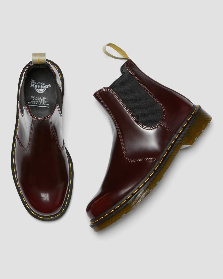 red dr martens 2976 womens chelsea boots