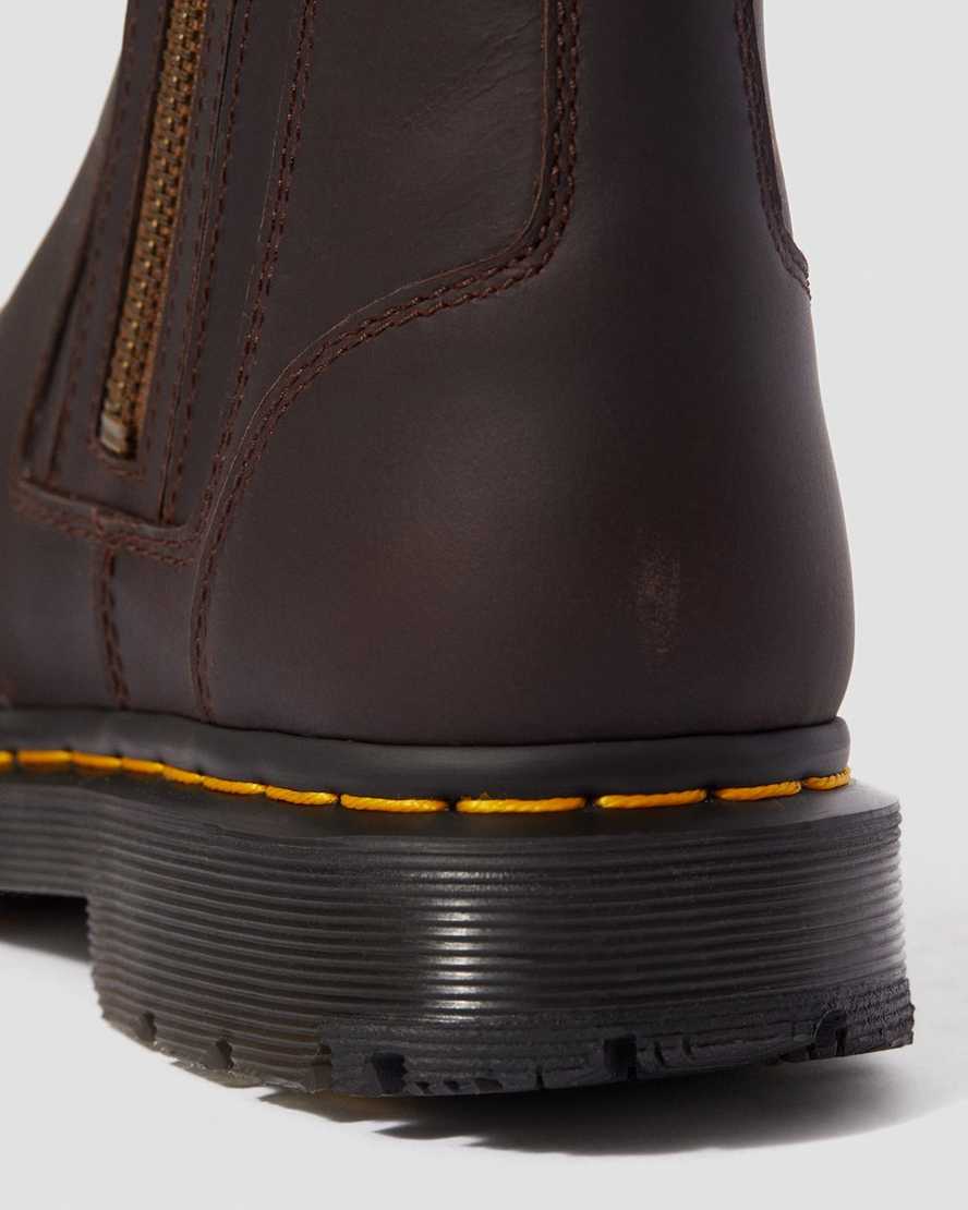 brown dr martens 2976 dms wintergrip zip womens chelsea boots