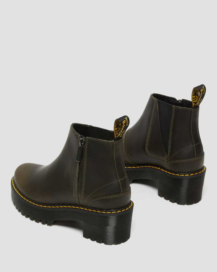 brown dr martens rometty womens chelsea boots