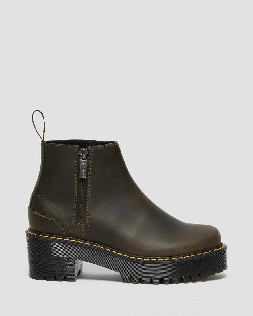 brown dr martens rometty womens chelsea boots