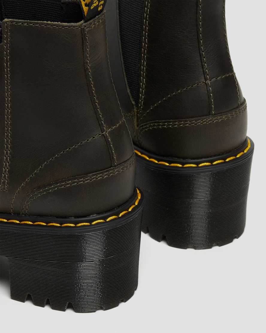 brown dr martens rometty womens chelsea boots