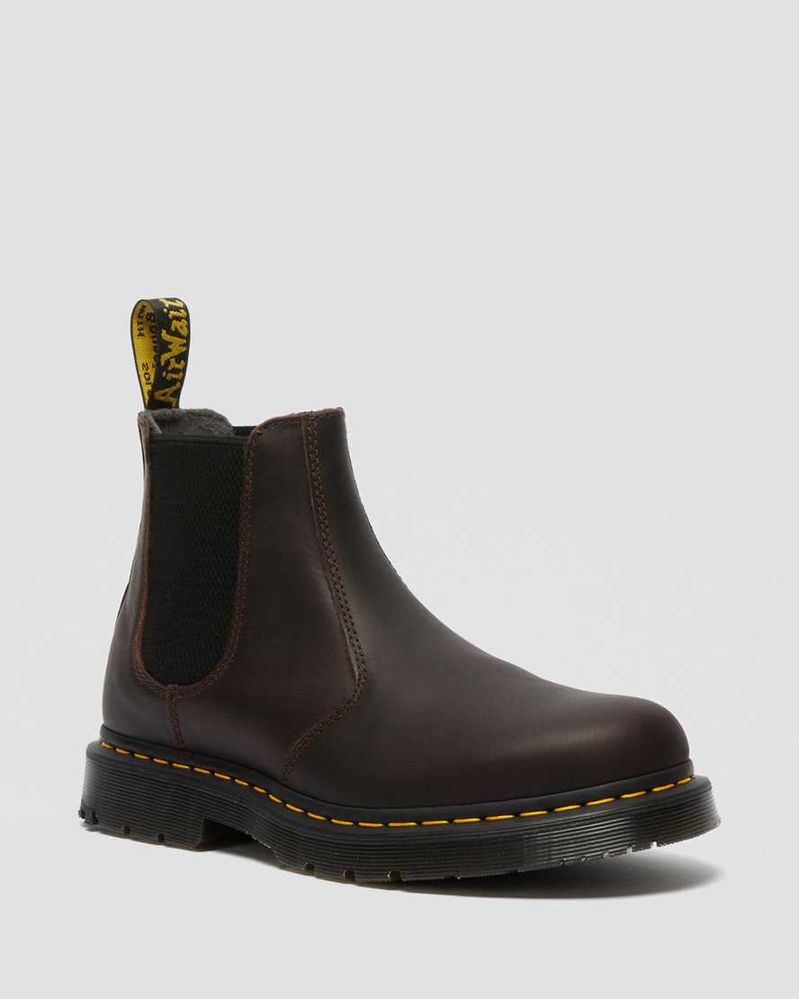 dark brown dr martens 2976 dms wintergrip womens chelsea boots