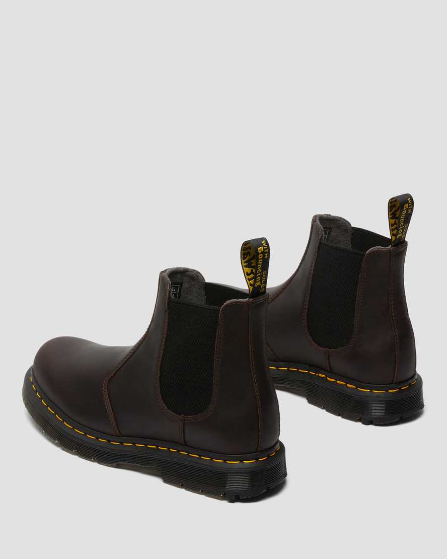 dark brown dr martens 2976 dms wintergrip womens chelsea boots