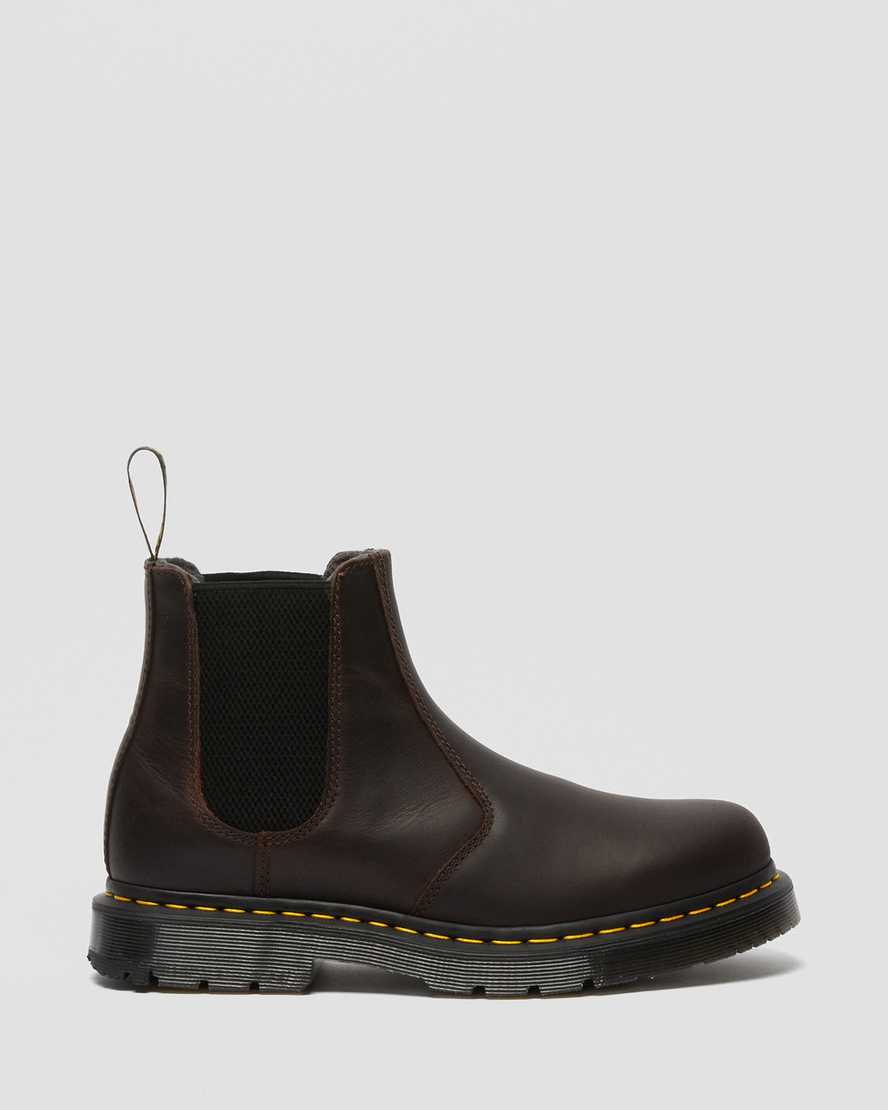 dark brown dr martens 2976 dms wintergrip womens chelsea boots