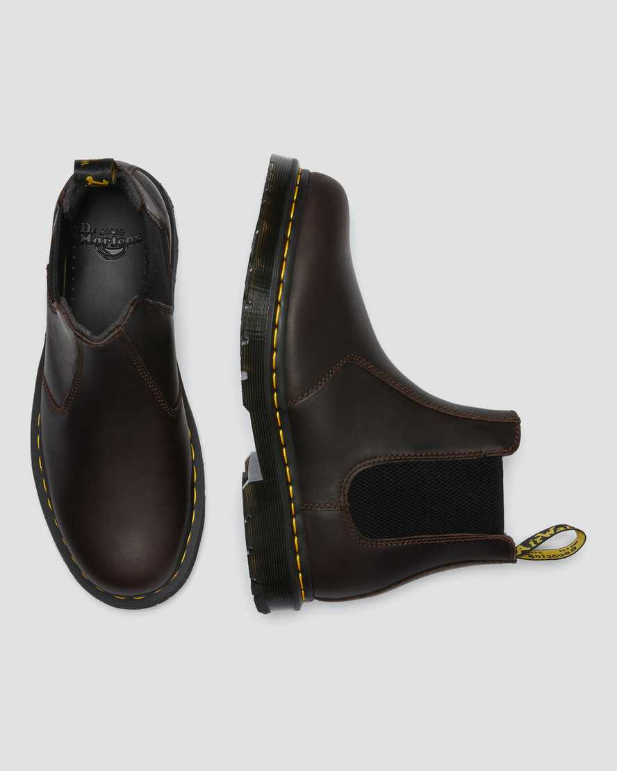 dark brown dr martens 2976 dms wintergrip womens chelsea boots