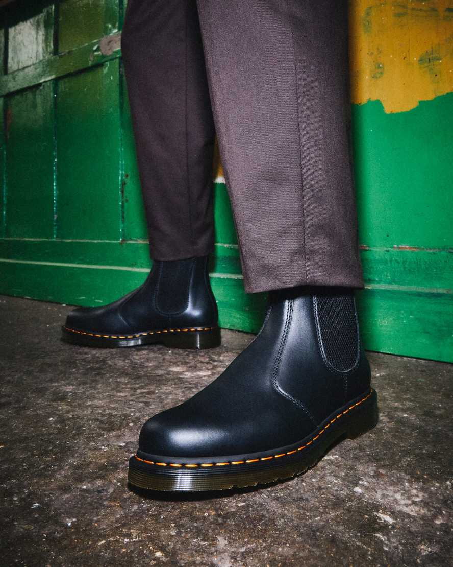 black dr martens 2976 nappa womens chelsea boots