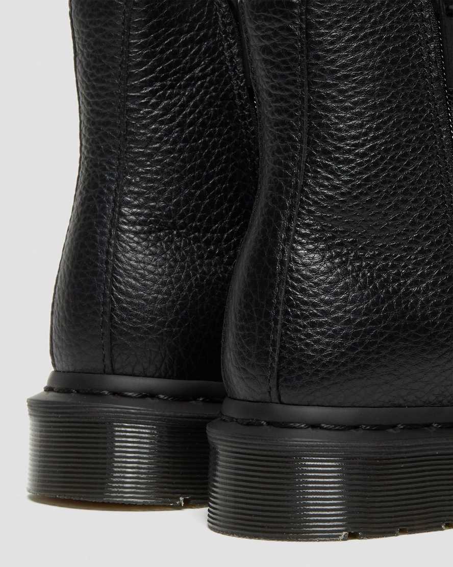black dr martens 2976 zipper womens chelsea boots