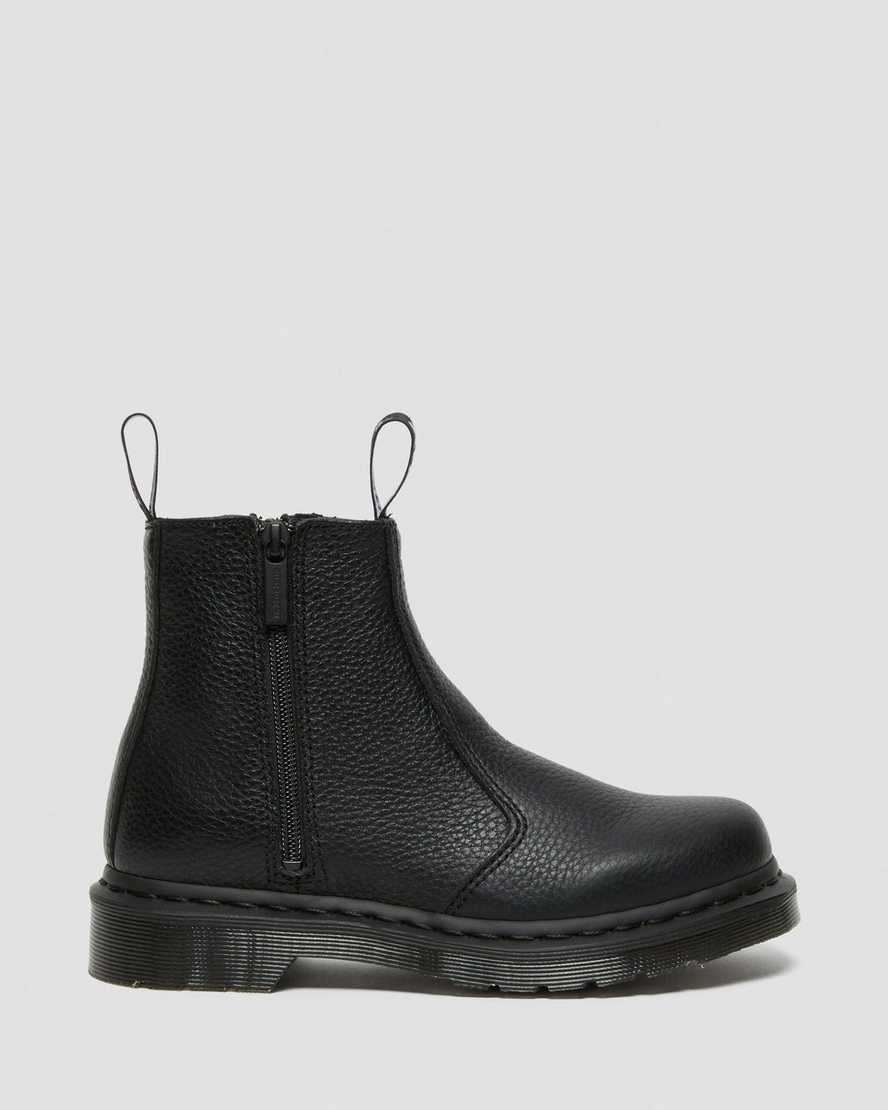 black dr martens 2976 zipper womens chelsea boots