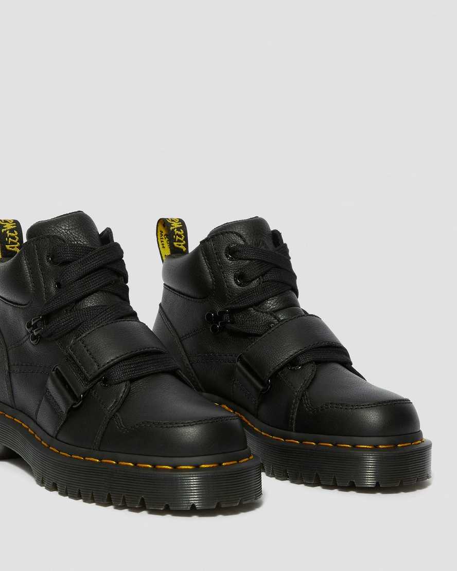 black dr martens zuma ii womens chunky boots