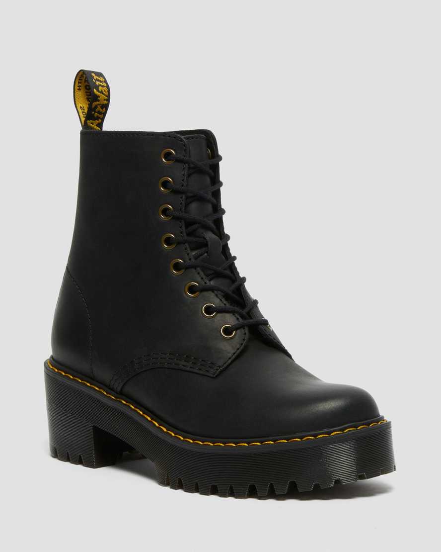 black dr martens shriver hi wyoming womens heeled boots