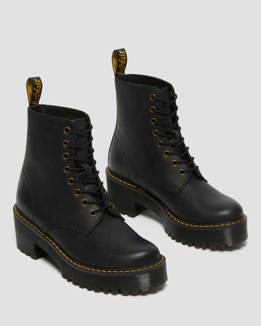 black dr martens shriver hi wyoming womens heeled boots