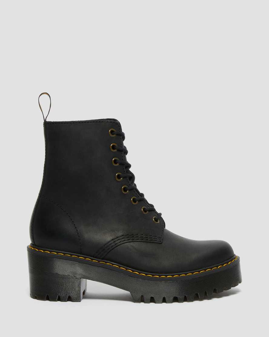 black dr martens shriver hi wyoming womens heeled boots