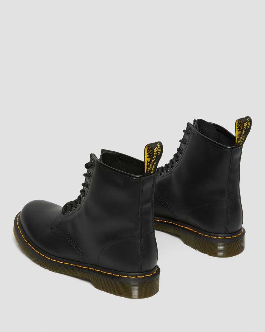 black dr martens 1460 nappa womens lace up boots