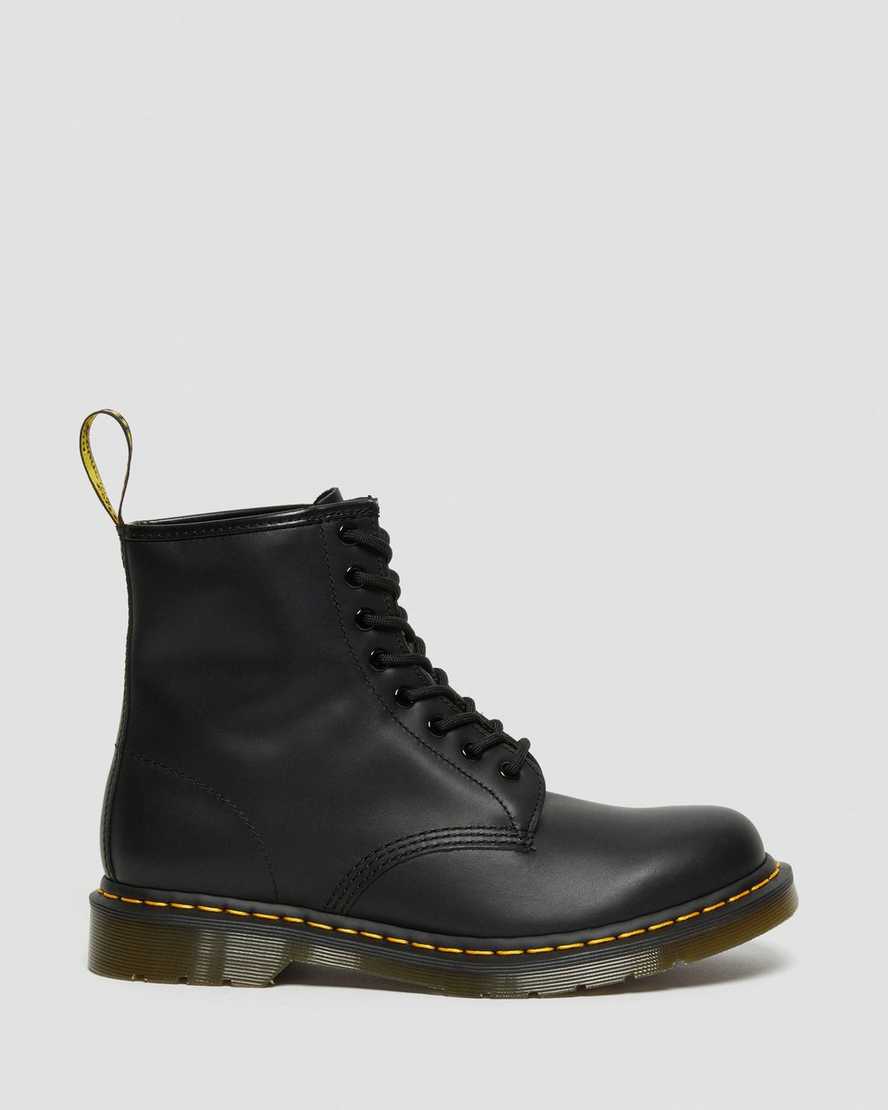 black dr martens 1460 nappa womens lace up boots