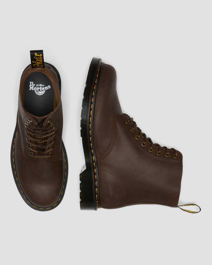dark brown dr martens 1460 pascal womens lace up boots
