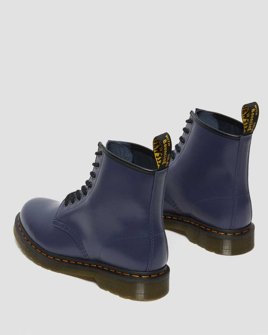 blue dr martens 1460 smooth womens lace up boots