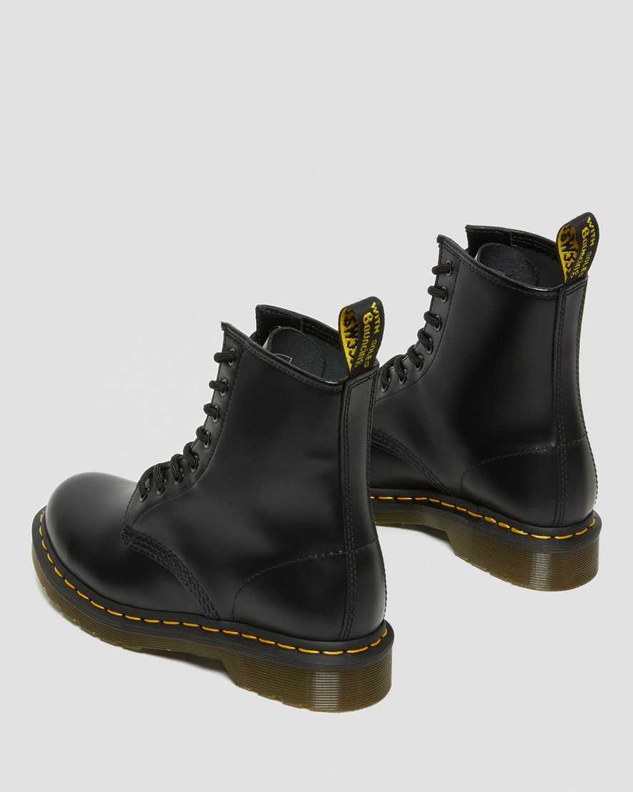 black dr martens 1460 smooth womens lace up boots