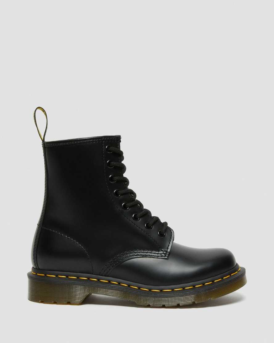 black dr martens 1460 smooth womens lace up boots