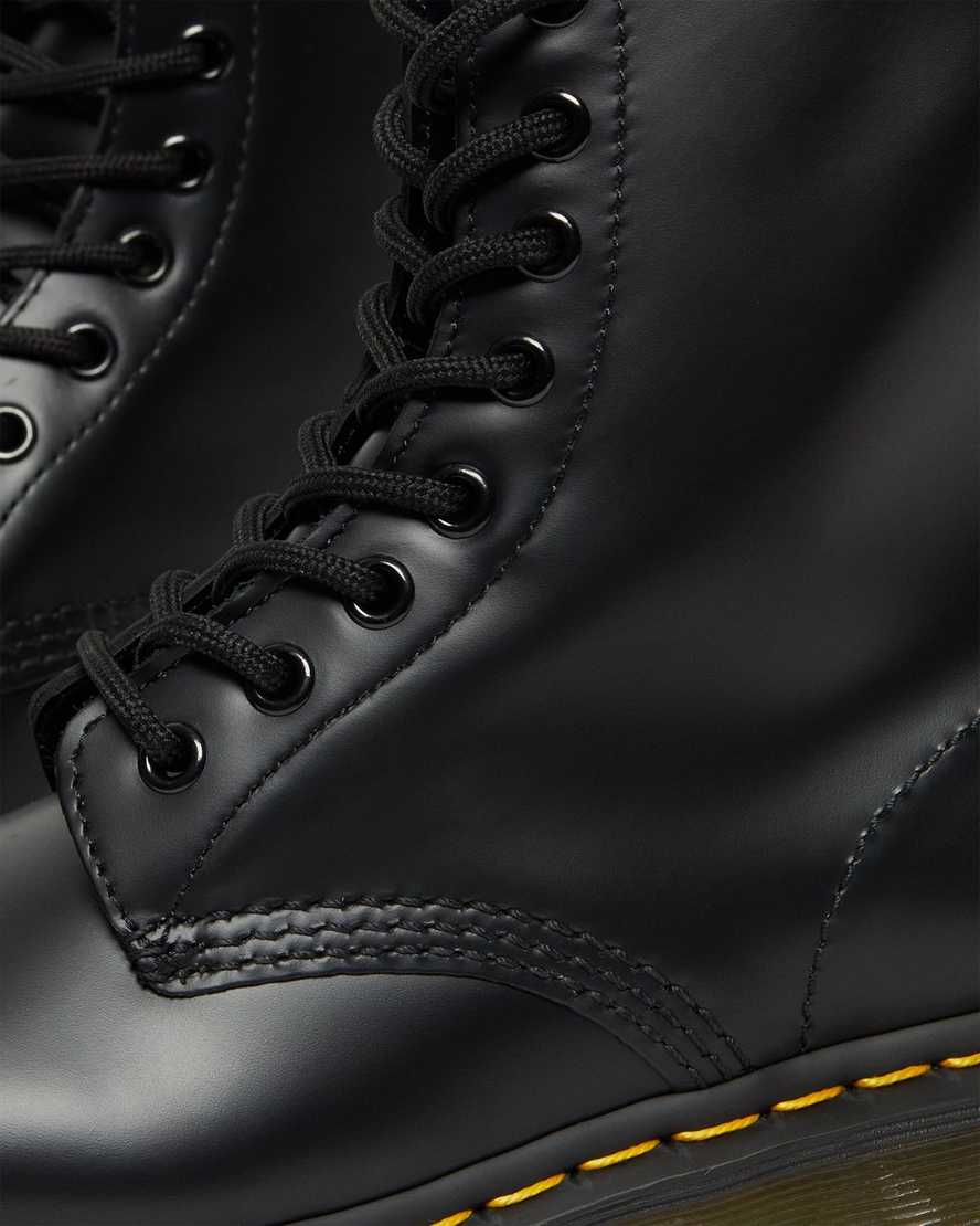 black dr martens 1460 smooth womens lace up boots