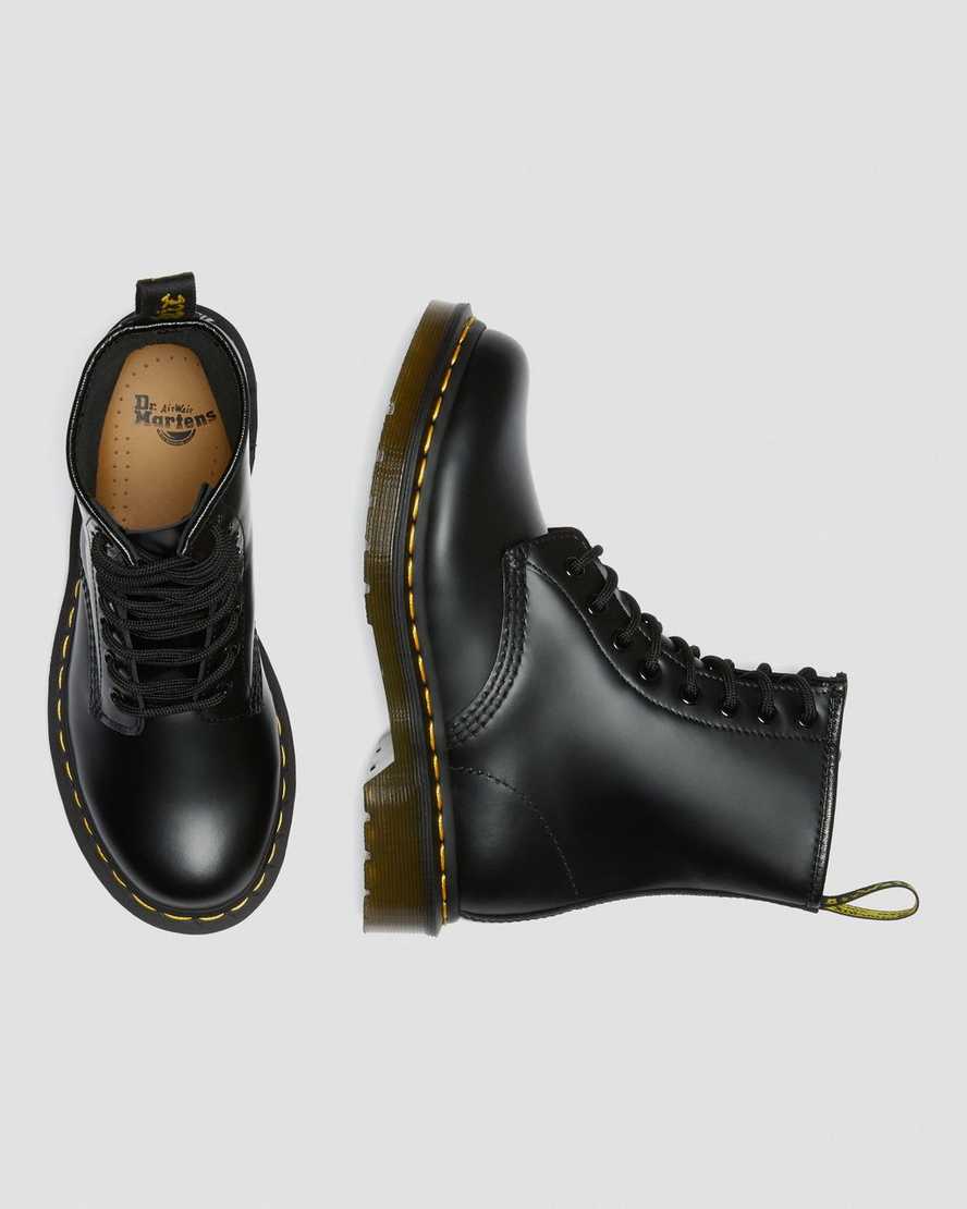 black dr martens 1460 smooth womens lace up boots
