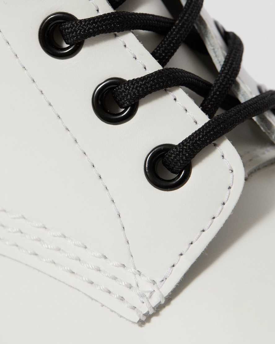 white dr martens 1460 smooth womens lace up boots