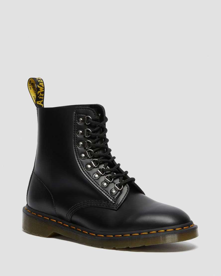 black dr martens 1460 pascal verso smooth womens lace up boots