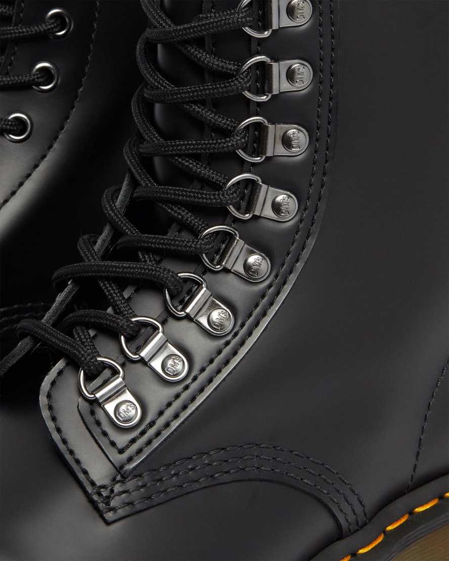 black dr martens 1460 pascal verso smooth womens lace up boots