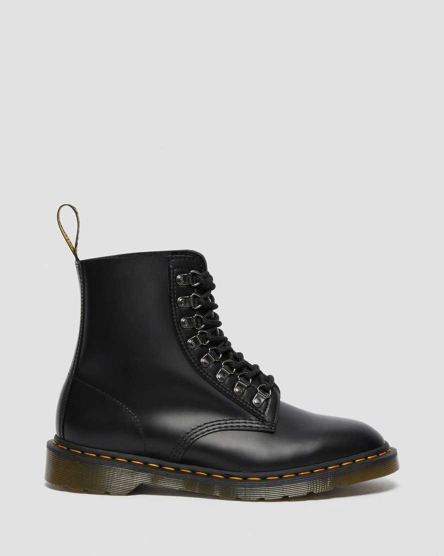 black dr martens 1460 pascal verso smooth womens lace up boots