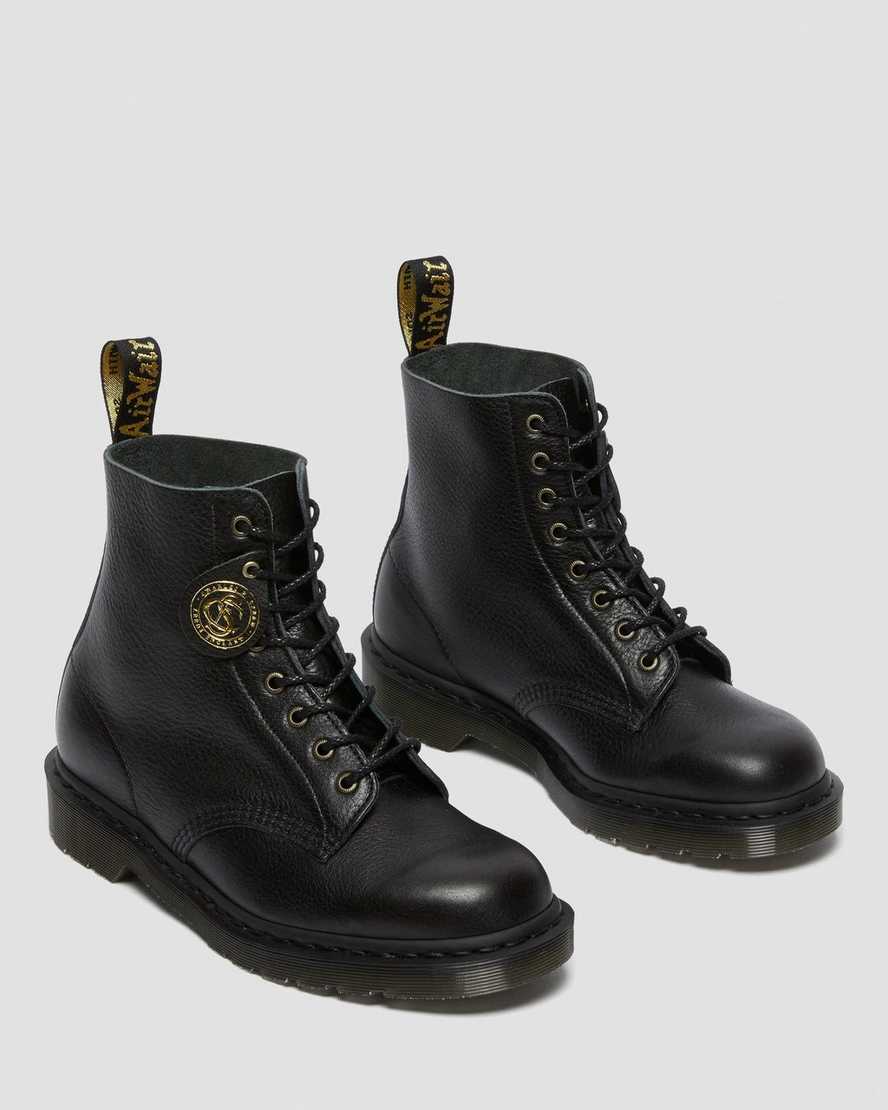 black dr martens 1460 pascal womens lace up boots