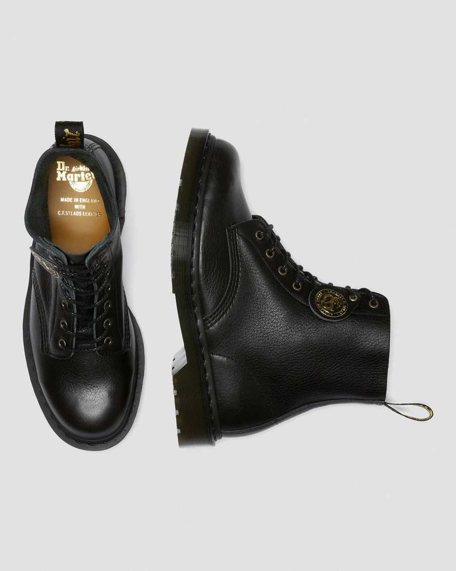 black dr martens 1460 pascal womens lace up boots