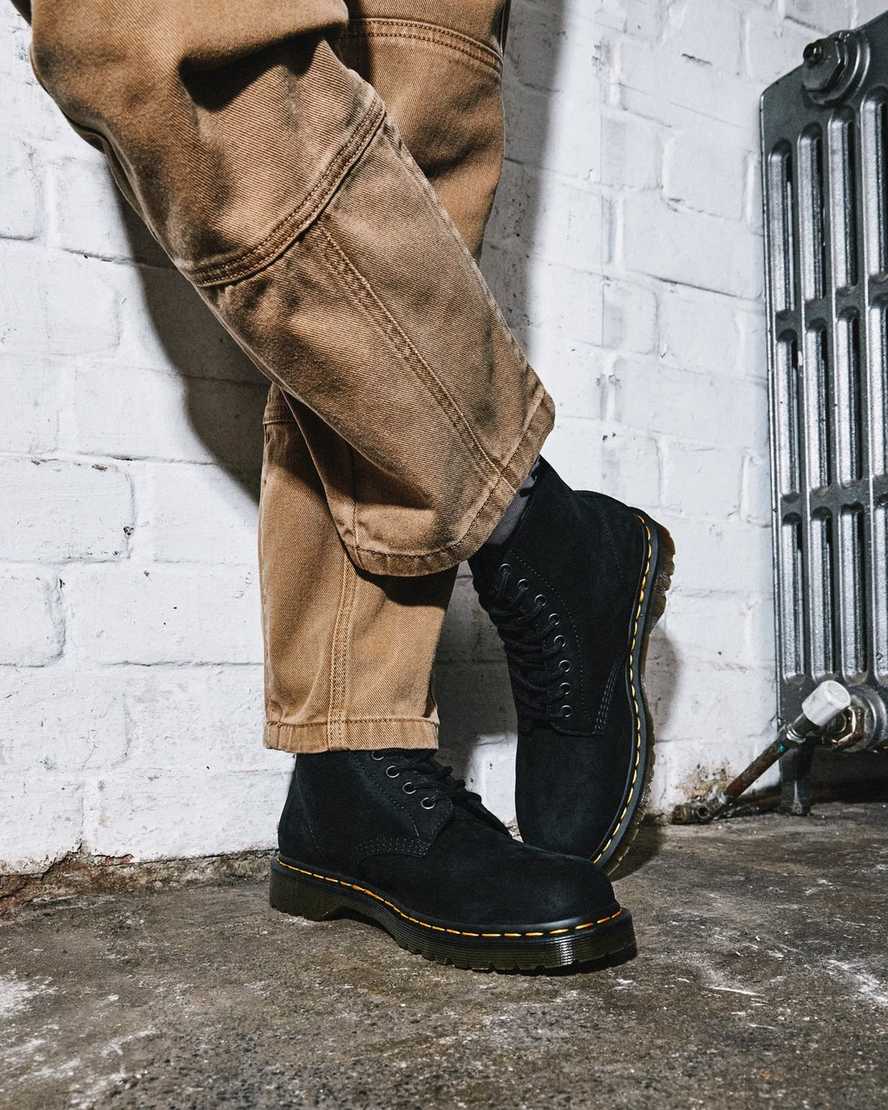 black dr martens 1460 pascal womens lace up boots