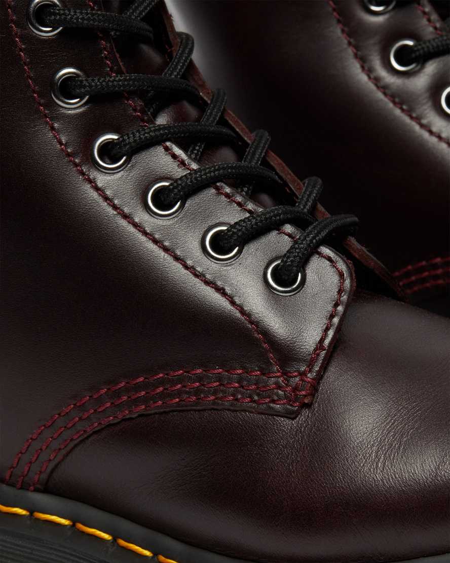 burgundy dr martens 1460 serena faux fur lined womens lace up boots