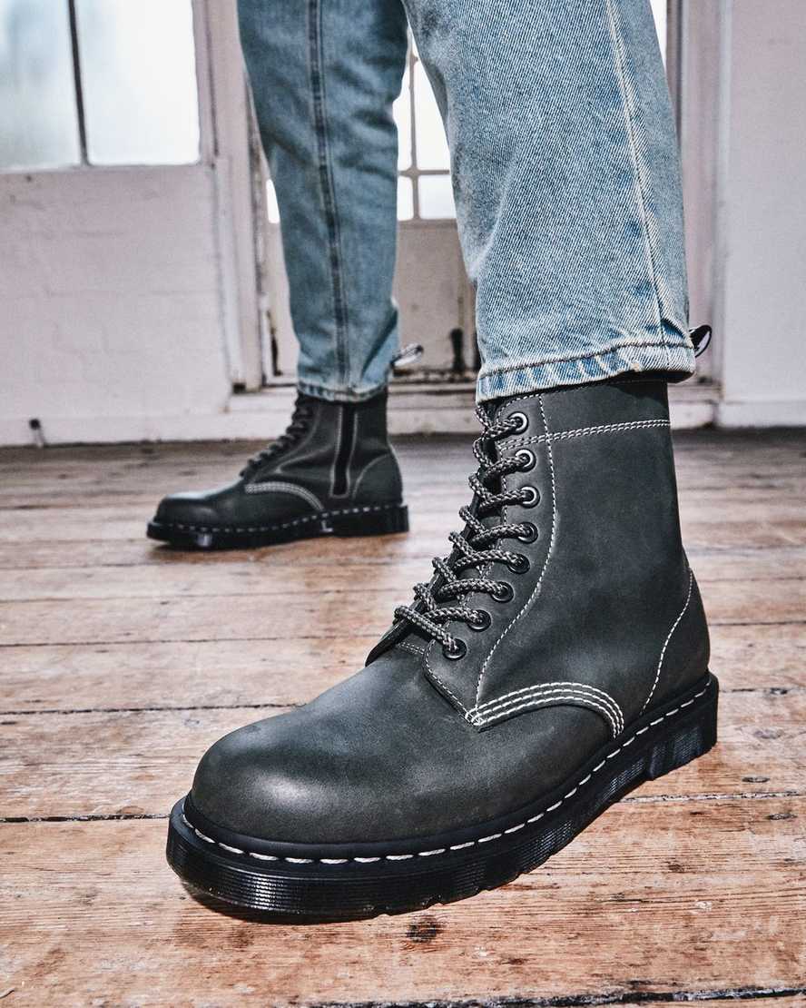 olive dr martens 1460 pascal zip womens lace up boots