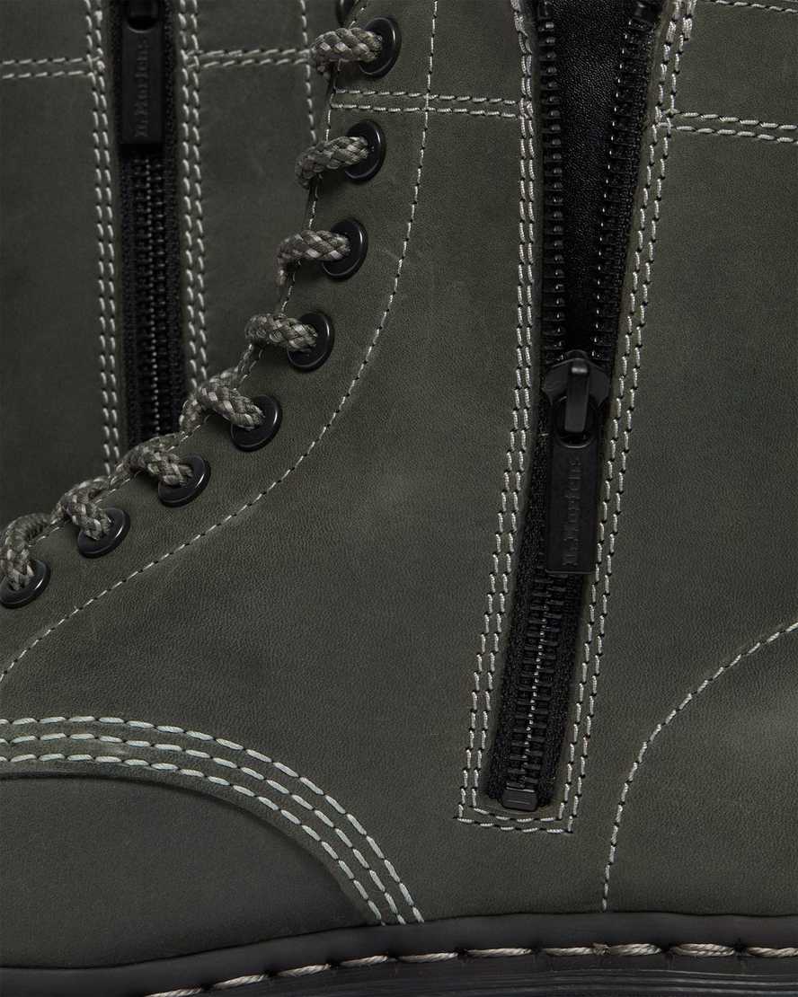 olive dr martens 1460 pascal zip womens lace up boots