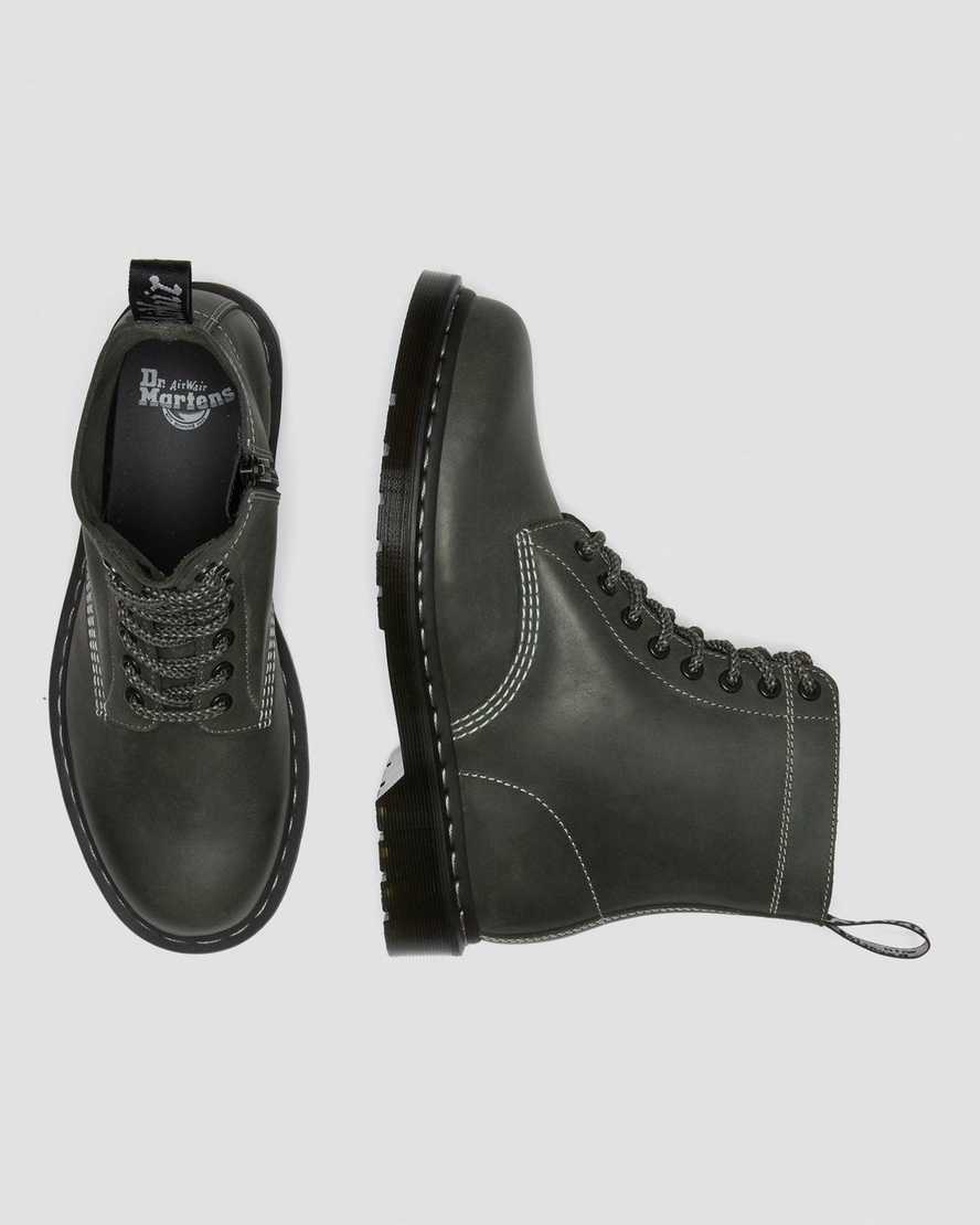 olive dr martens 1460 pascal zip womens lace up boots