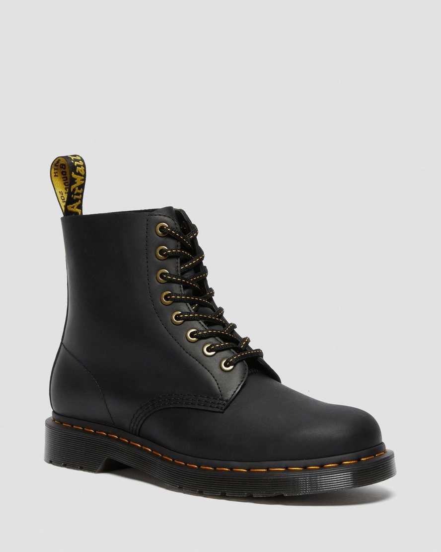 black dr martens 1460 pascal womens lace up boots